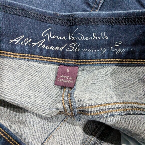 Gloria Vanderbilt Women's All Around Slimming Effect Stretch Jeggings, Size 6 - Picture 8 of 10